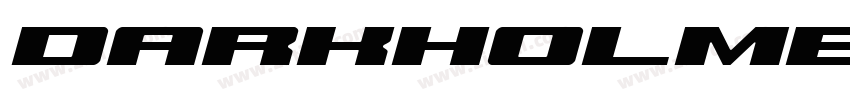 Darkholme Bold Expan字体转换